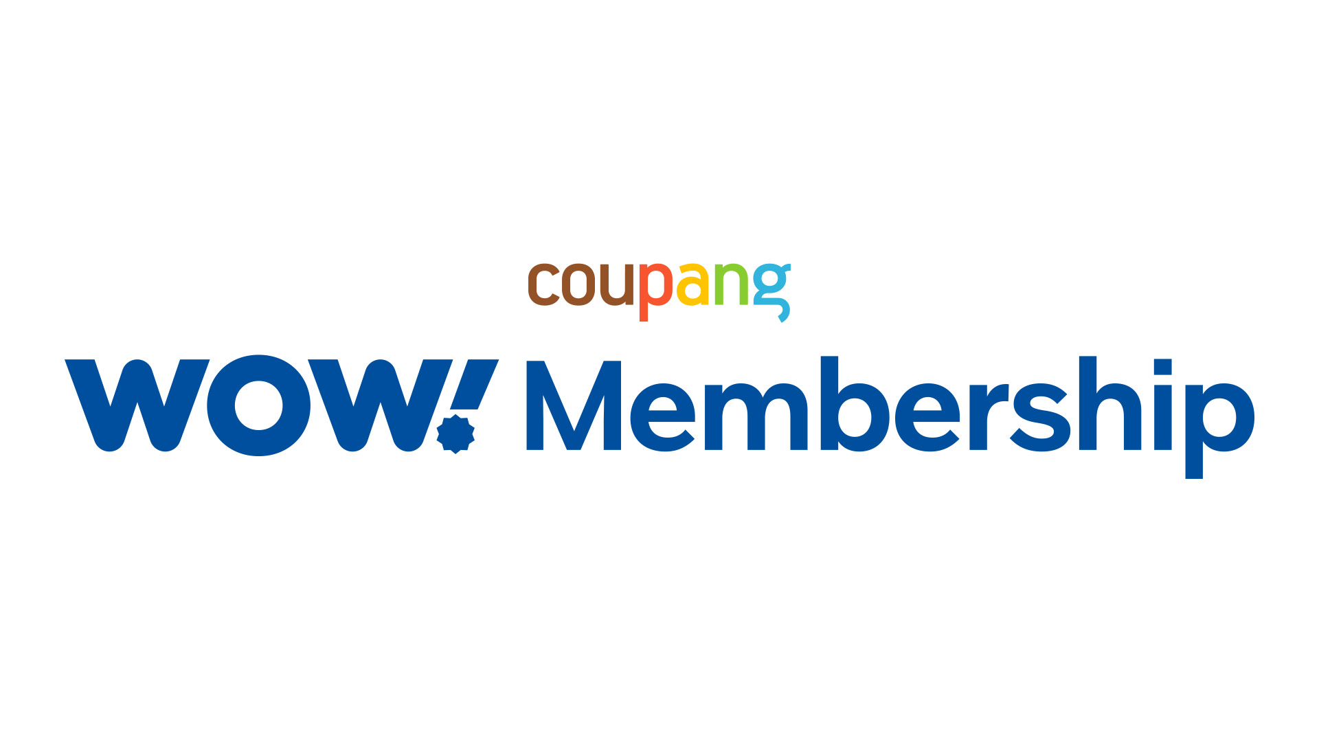 영문 쿠팡 와우 멤버십 로고 / EN_Coupang WOW Membership Logo